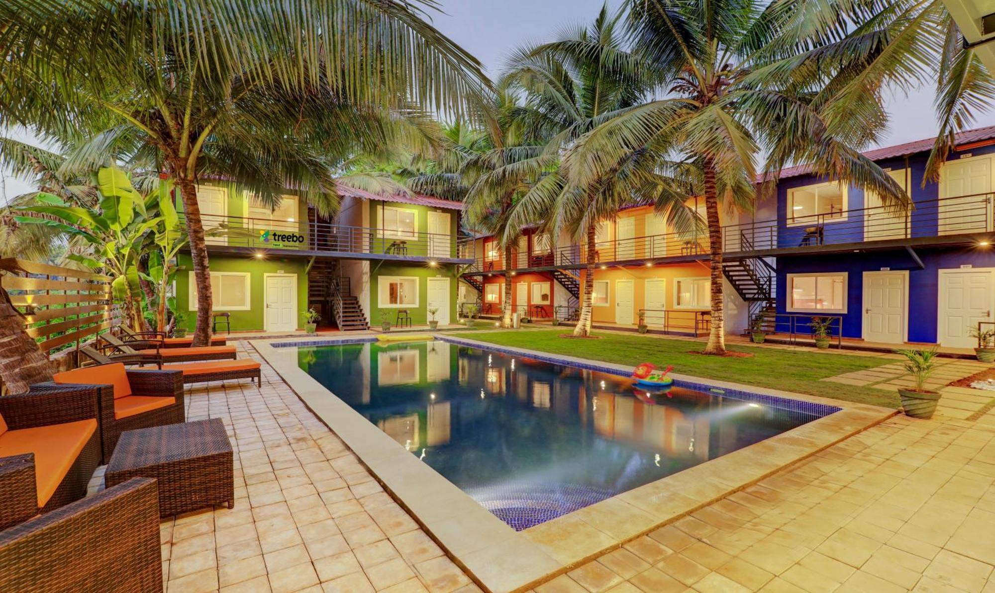 Treebo Trend Morjim Banyan Resort Morjim Bagian luar foto